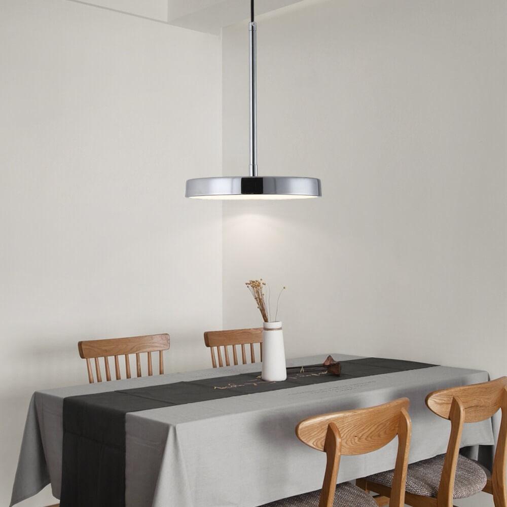 Modern Minimalist Drum Metal LED Pendant Light - Sleek & Stylish