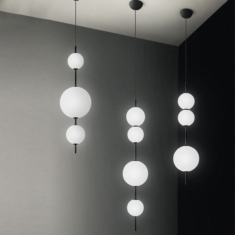 Modern Minimalist Glass Ball LED Pendant Light - Elegant & Stylish