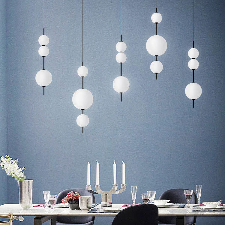 Modern Minimalist Glass Ball LED Pendant Light - Elegant & Stylish