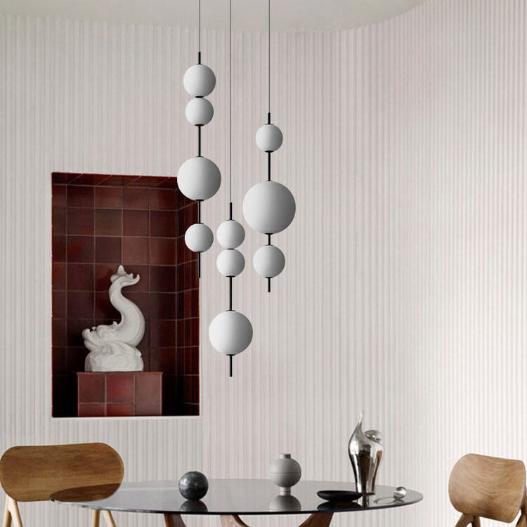 Modern Minimalist Glass Ball LED Pendant Light - Elegant & Stylish