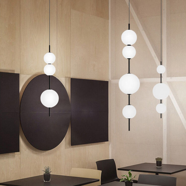 Modern Minimalist Glass Ball LED Pendant Light - Elegant & Stylish