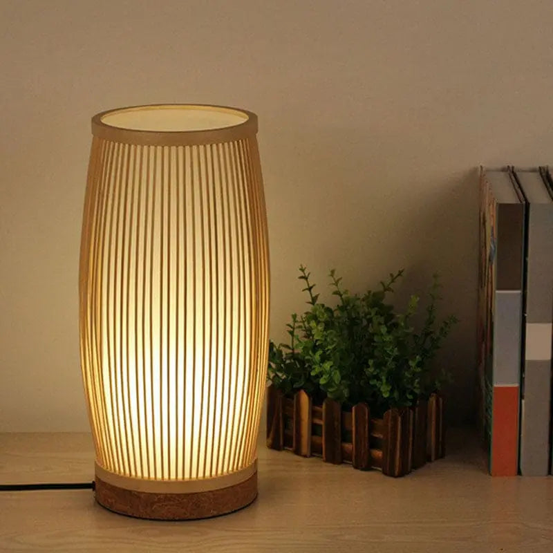 ZenBamboo Table Lamp | Natural Bamboo Illumix