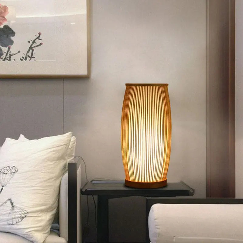 ZenBamboo Table Lamp | Natural Bamboo Illumix