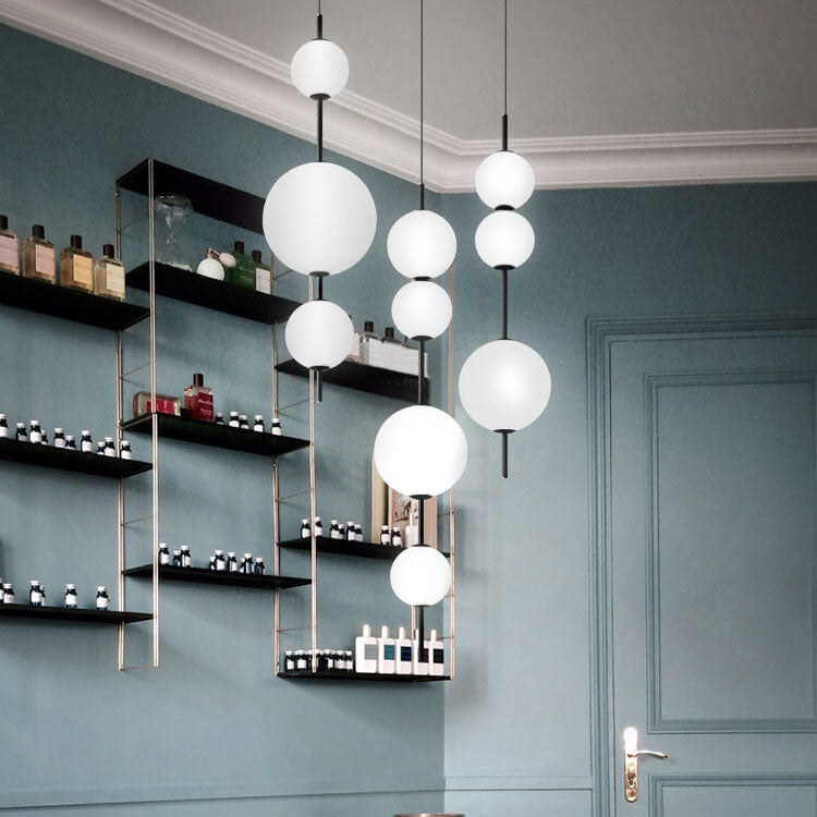 Modern Minimalist Glass Ball LED Pendant Light - Elegant & Stylish