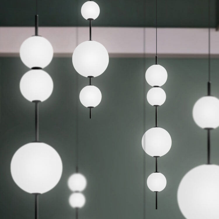 Modern Minimalist Glass Ball LED Pendant Light - Elegant & Stylish