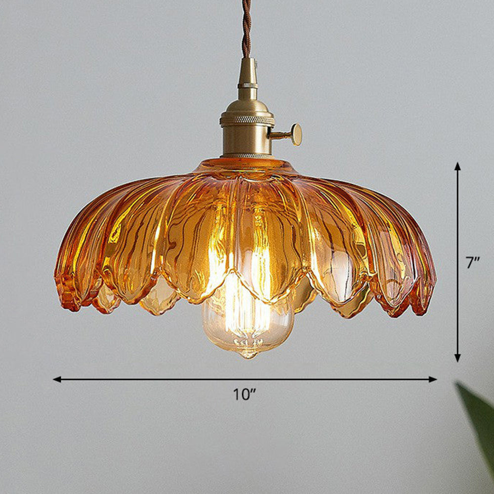 Vintage Floral Pendant Lamp - Elegant Design for Timeless Charm