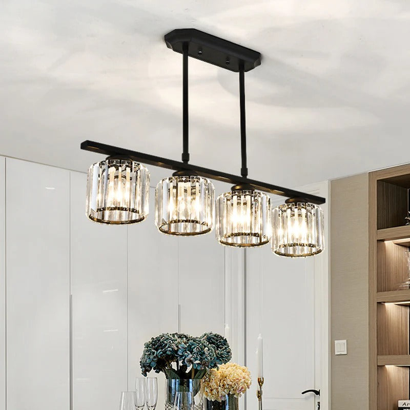 Nordic Multi-Head Designer Long Glass Island Lamps - Elegant Illumination