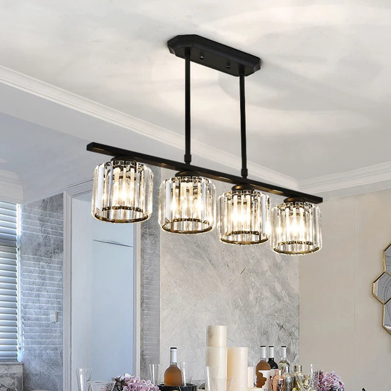 Nordic Multi-Head Designer Long Glass Island Lamps - Elegant Illumination