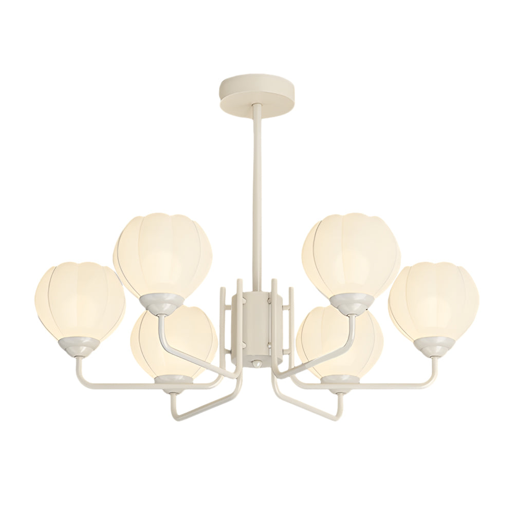 Elegant 3-Step Dimming Round Bell Orchid Pendant Light