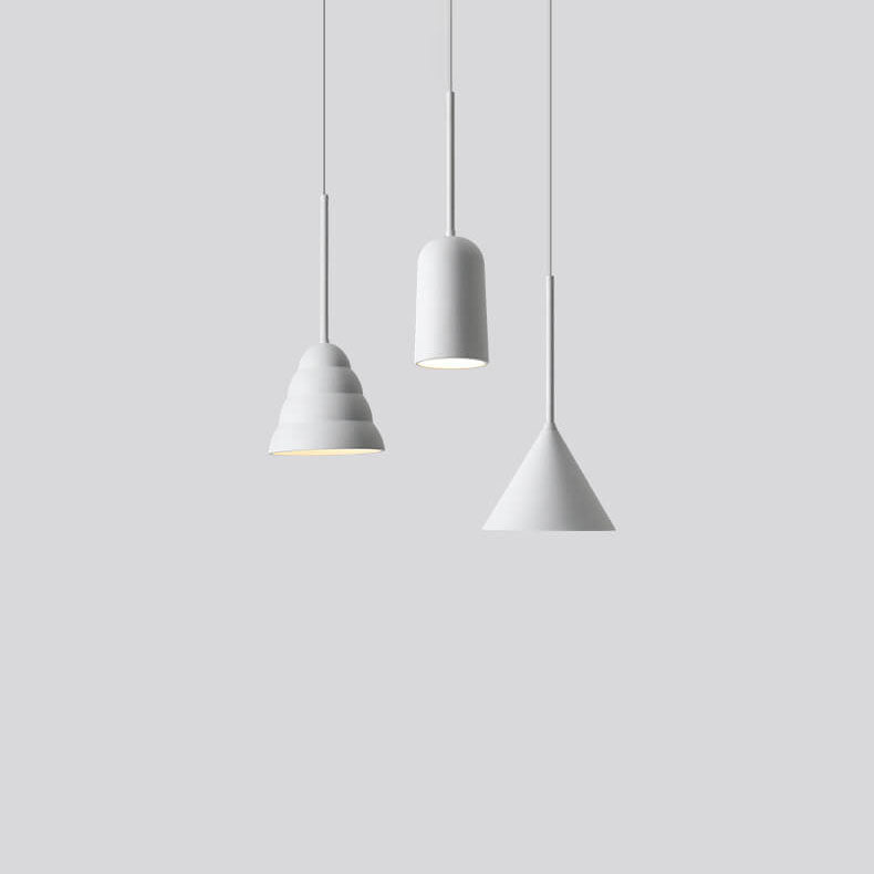 Modern Minimalist Geometric Metal 1-Light Pendant Lamp