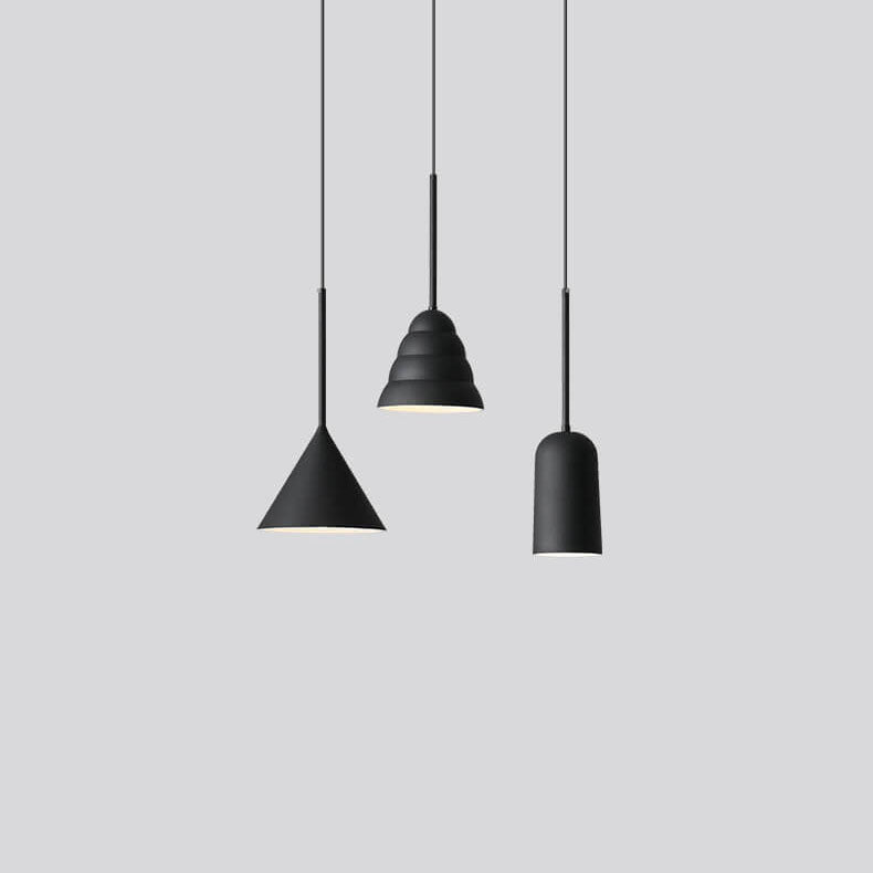 Modern Minimalist Geometric Metal 1-Light Pendant Lamp