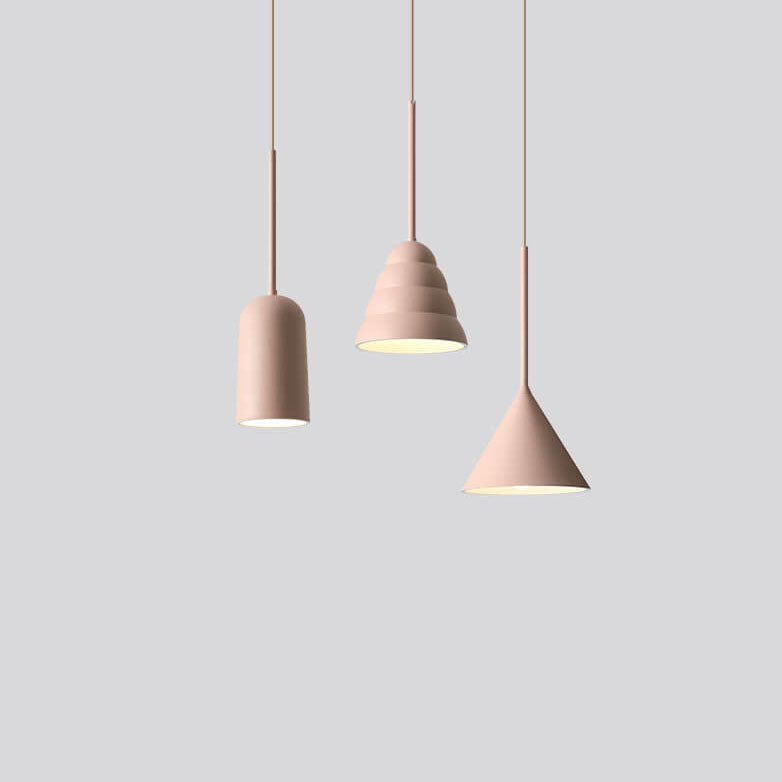 Modern Minimalist Geometric Metal 1-Light Pendant Lamp