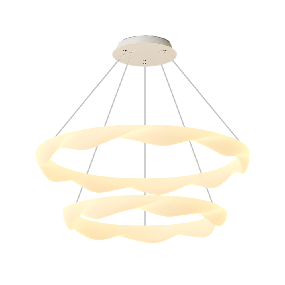 Elegant 3-Step Dimming Modern Chandelier - Creative Cream Style