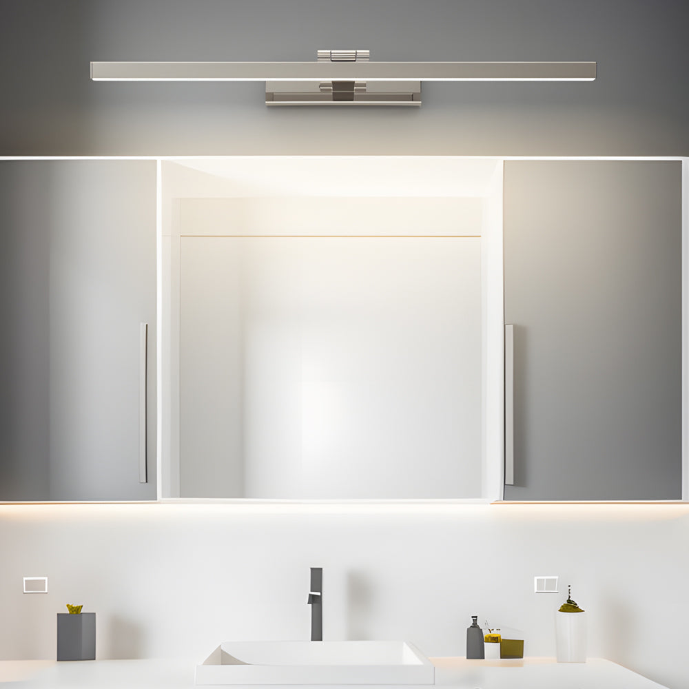 Brillara | 31'' Adjustable LED Vanity Light, Stainless Steel Elegance