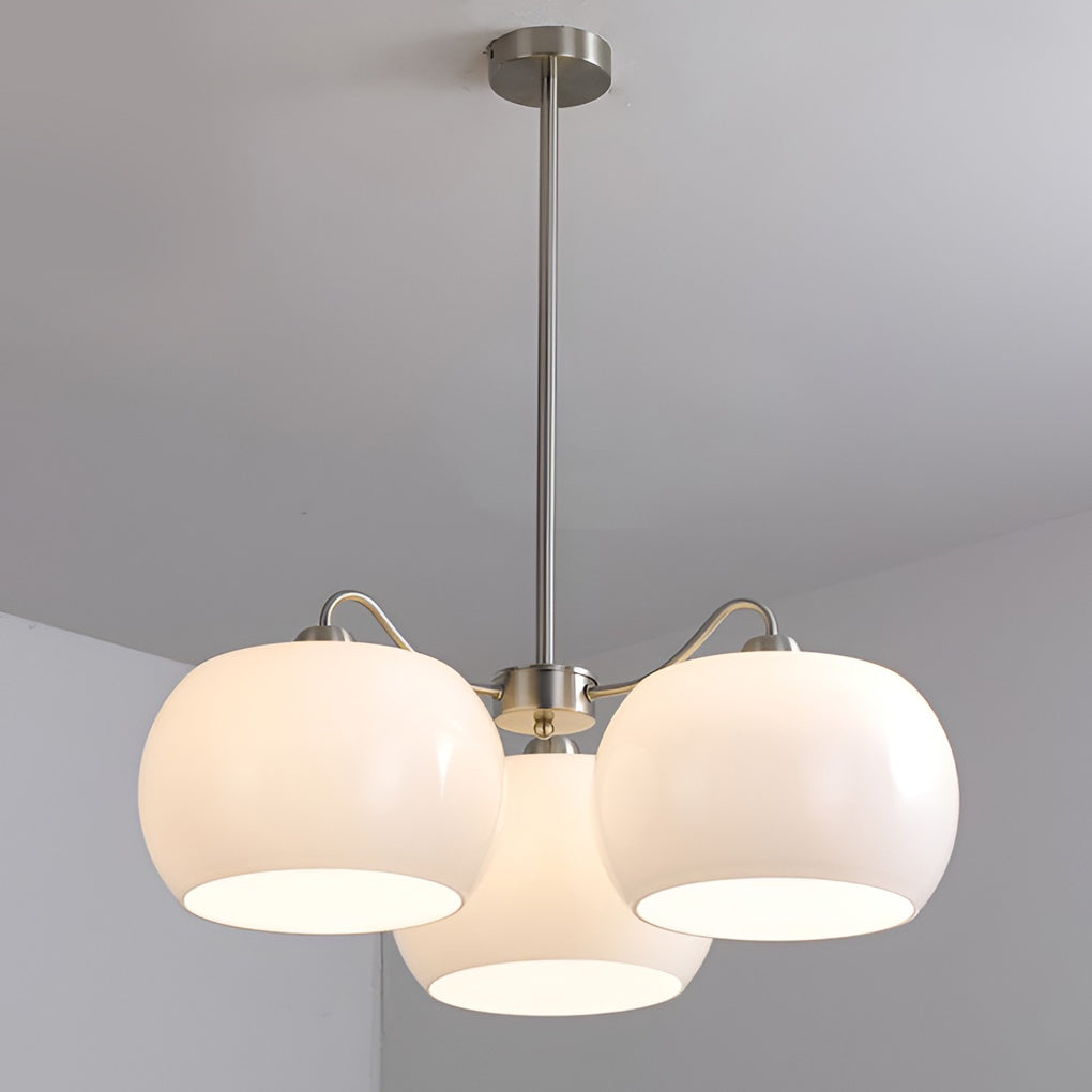 Elegant 3-Light Vintage Glass E27 Chandelier Pendant Lamp