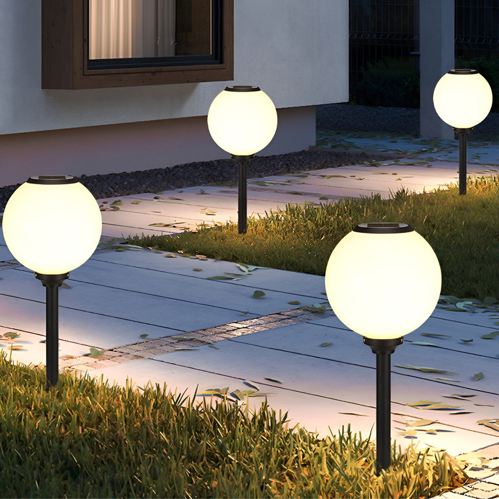 Waterproof 3-Step Dimming LED Solar Pathway Lights - Versatile Mounting Options