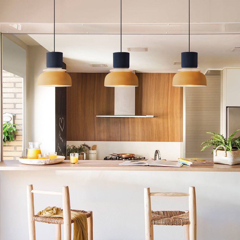 Stylish Dulcy Color Block Nordic Pendant Light - Modern Elegance