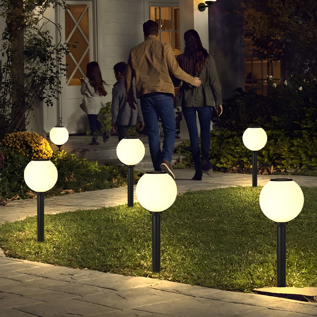 Waterproof 3-Step Dimming LED Solar Pathway Lights - Versatile Mounting Options