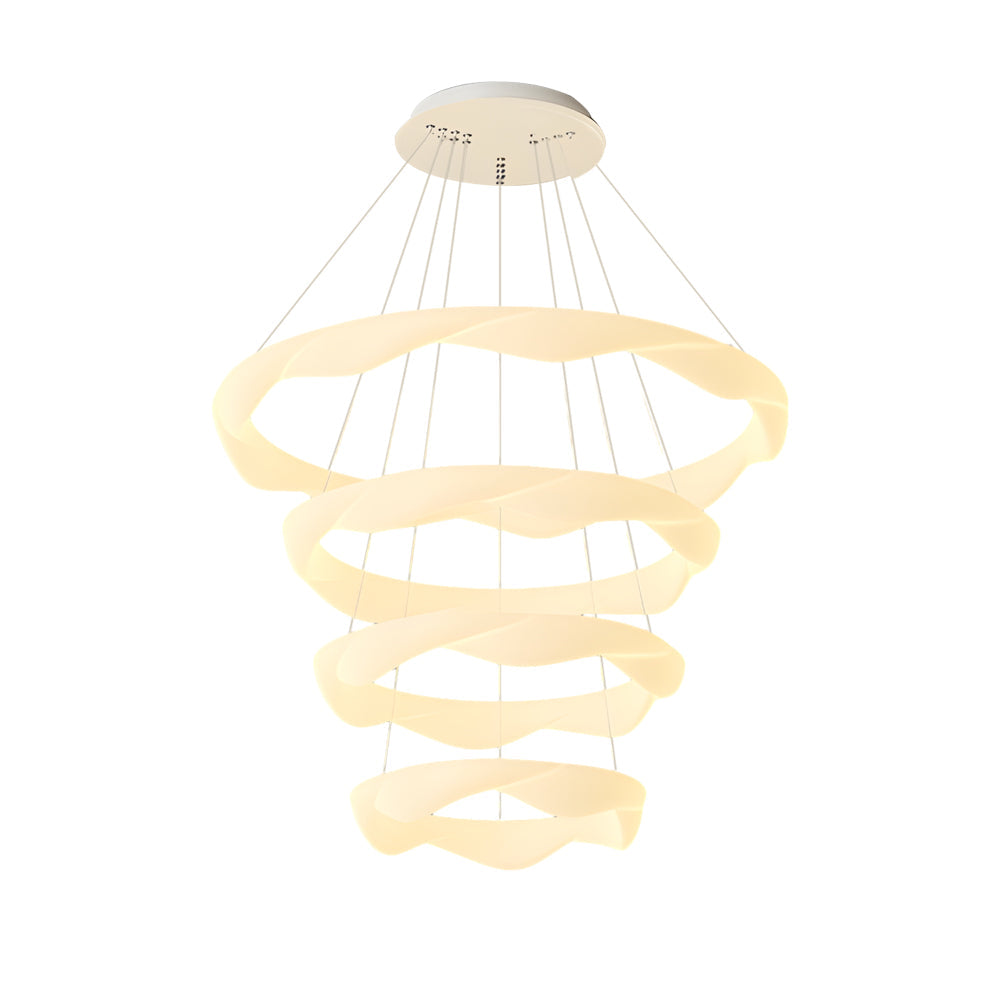 Elegant 3-Step Dimming Modern Chandelier - Creative Cream Style