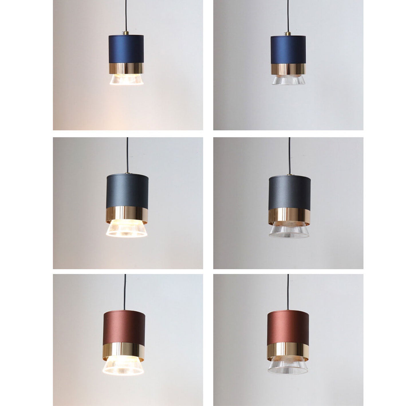 Nordic Luxury Cylindrical LED Pendant Light - Aluminum & Acrylic