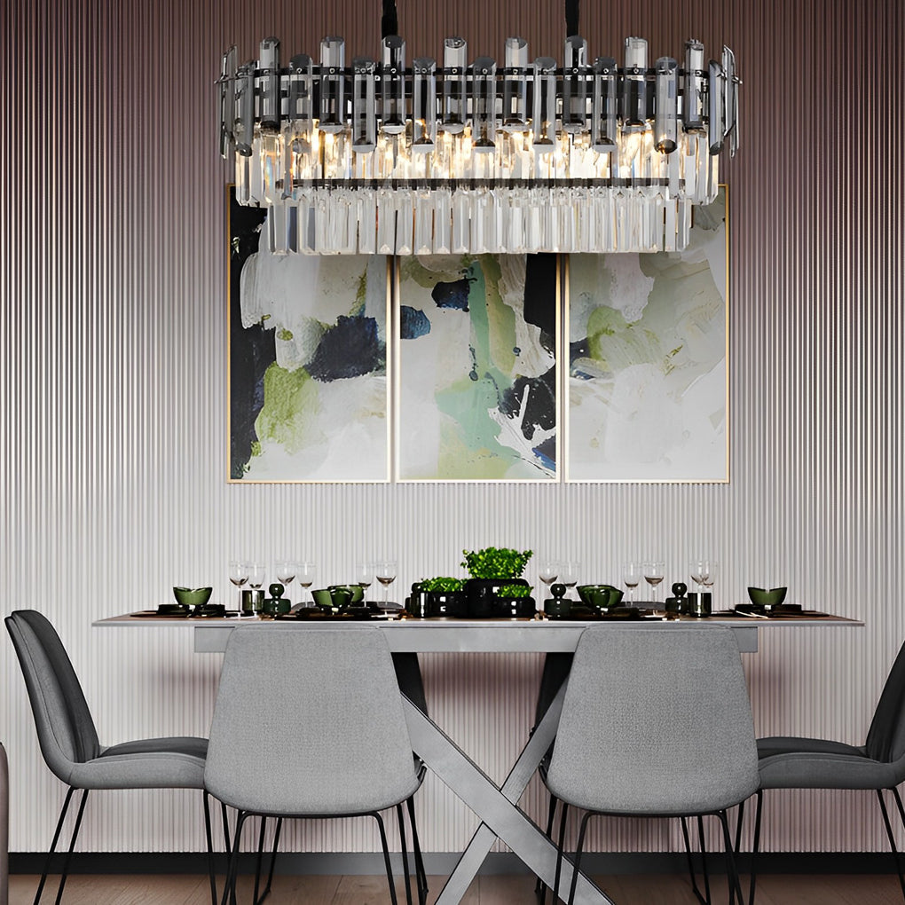 Elegant 3-Step Dimming LED Crystal Chandelier - Modern Design