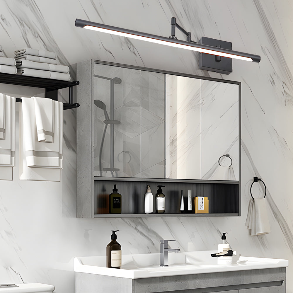 Elegantia | 40'' Adjustable Swing Arm Vanity Light, Matte Finish