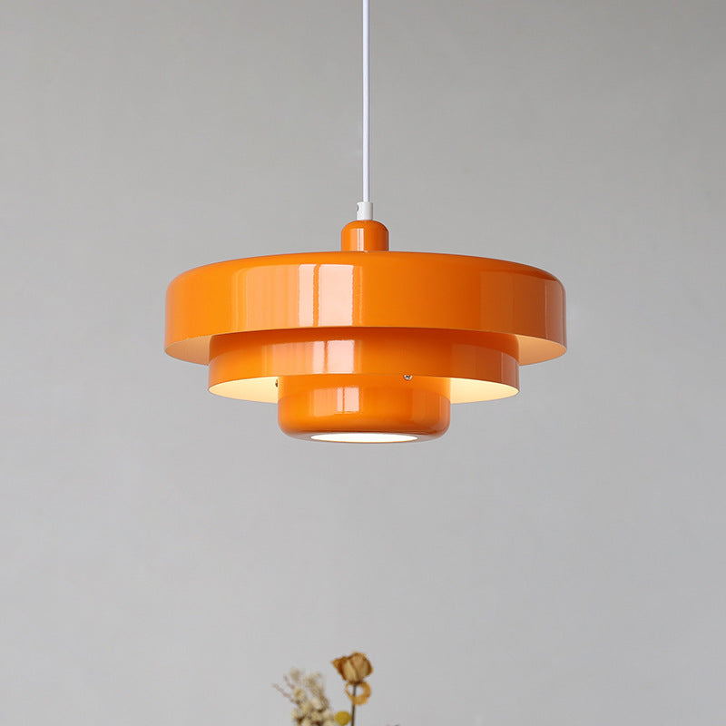 Mid-Century Modern Iron Round Pendant Light - Medieval Style