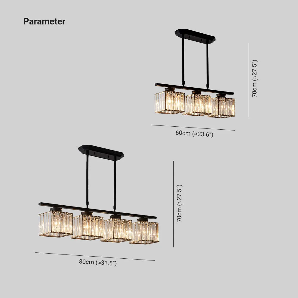 Nordic Multi-Head Designer Long Glass Island Lamps - Elegant Illumination