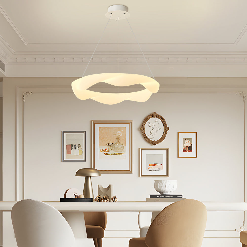 Elegant 3-Step Dimming Modern Chandelier - Creative Cream Style