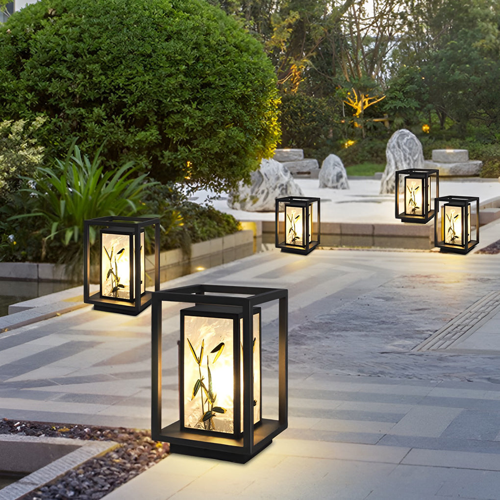 Modern Solar Path Lights - Waterproof LED Deck Post Illumination