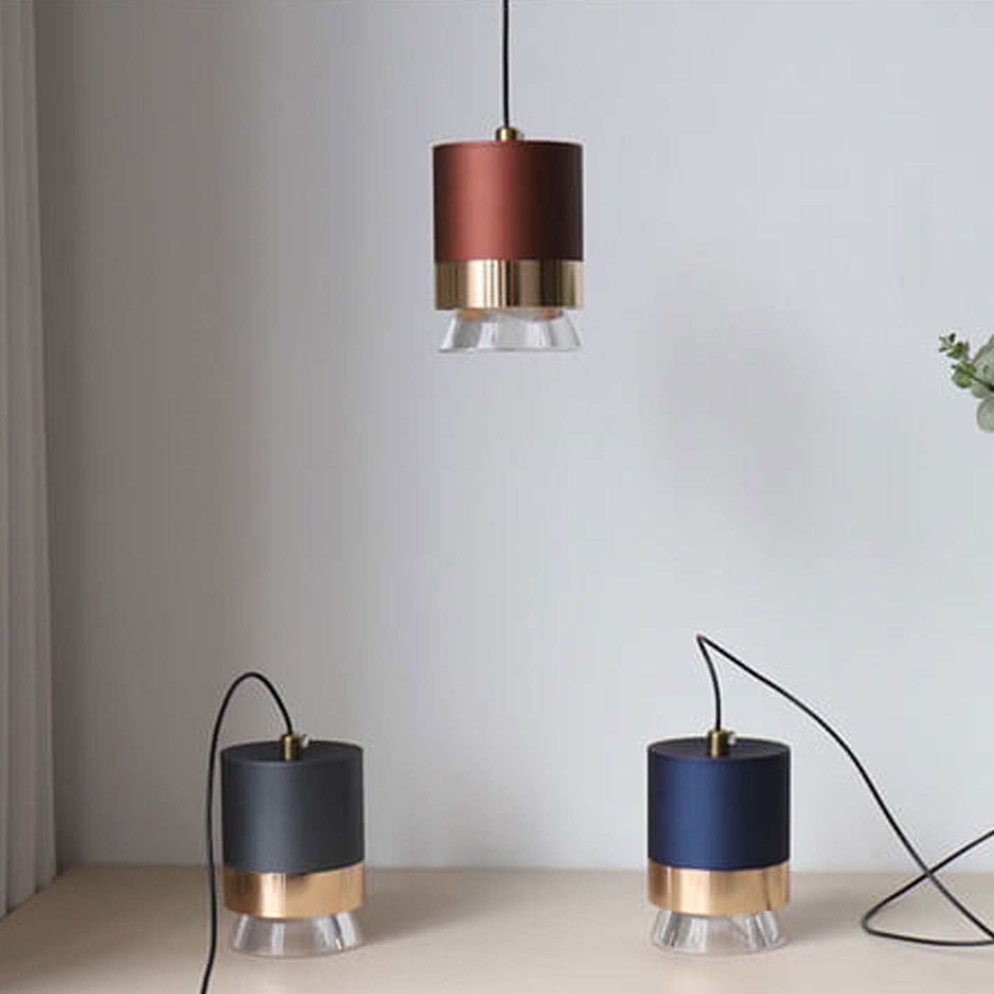 Nordic Luxury Cylindrical LED Pendant Light - Aluminum & Acrylic