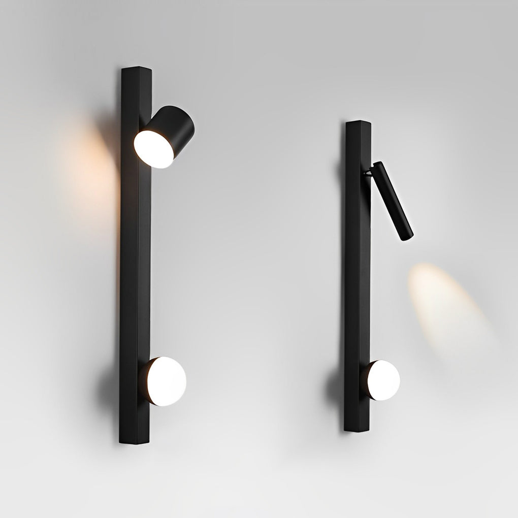 Elegant Adjustable Black Electroplated Metal Wall Sconces