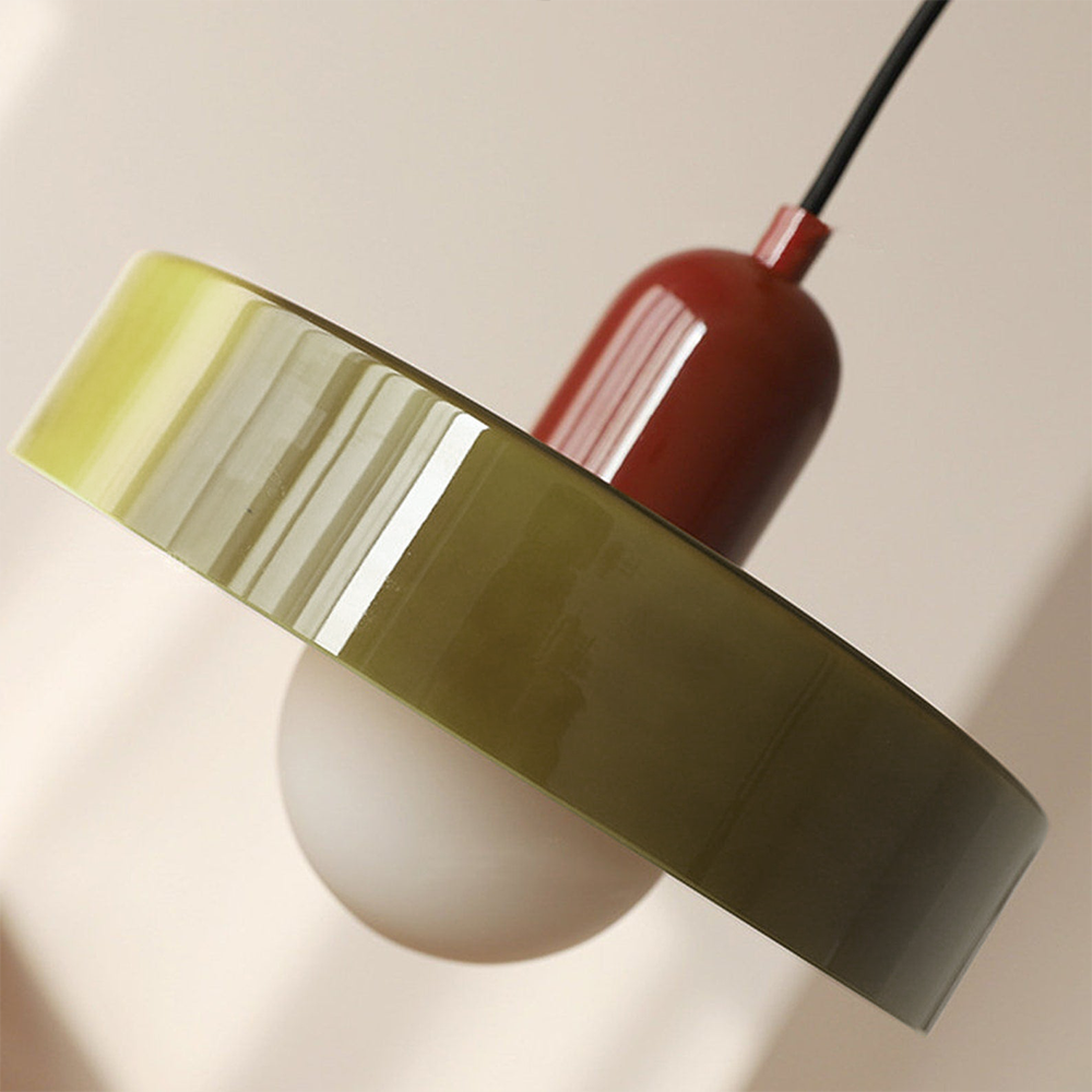 Elegant Bauhaus Glass Art Pendant Light for Kitchen Islands