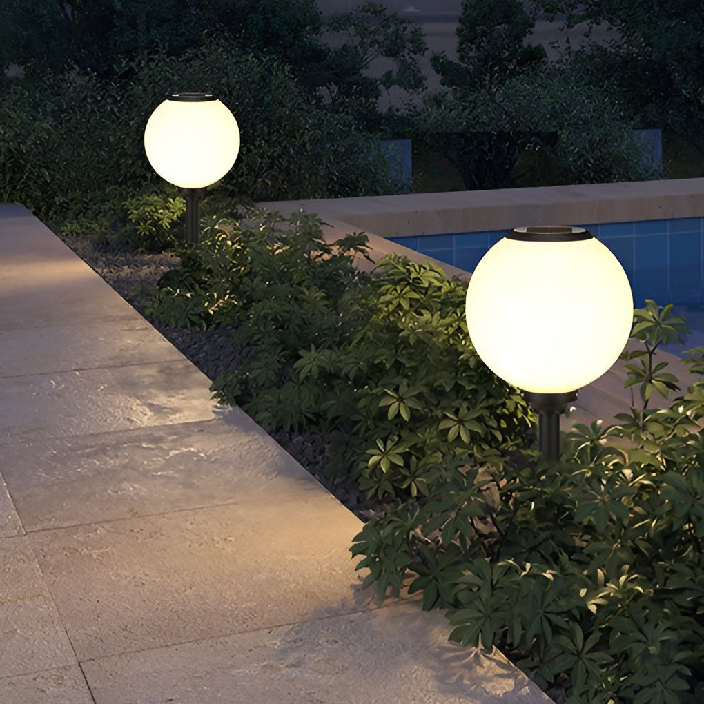 Waterproof 3-Step Dimming LED Solar Pathway Lights - Versatile Mounting Options