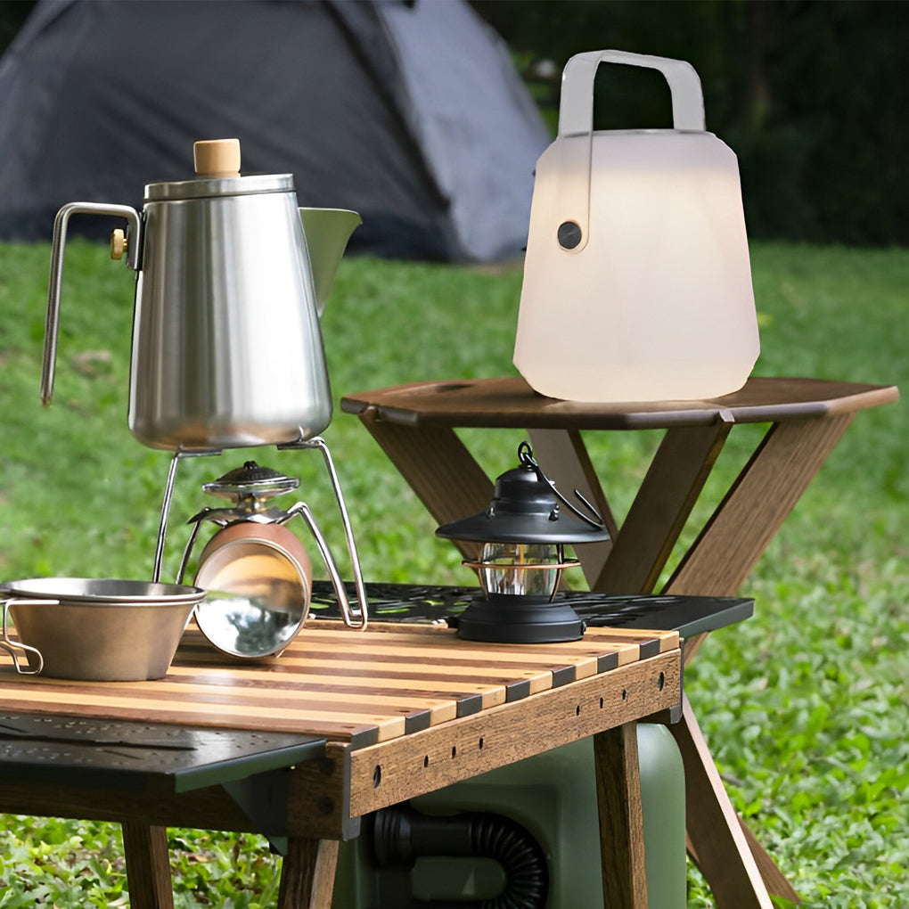 Solar-Powered Waterproof Lantern Table Lamp with Remote Control