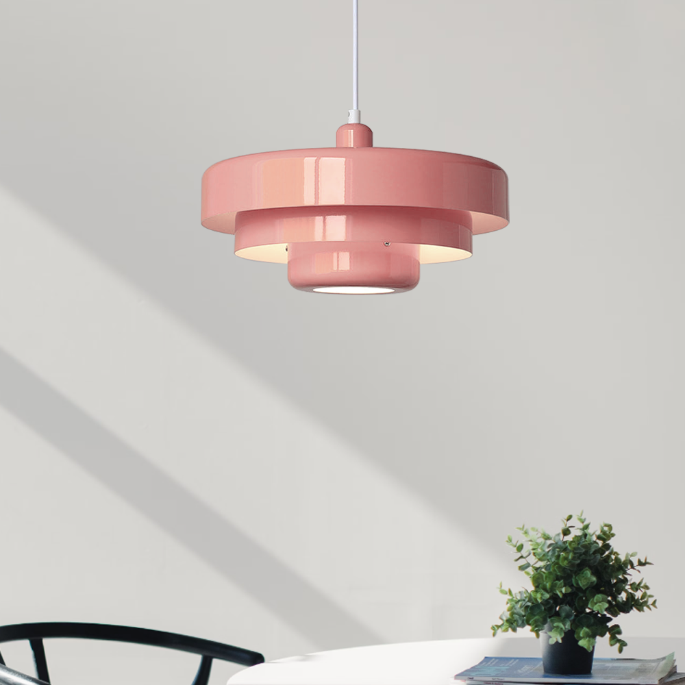 Mid-Century Modern Iron Round Pendant Light - Medieval Style