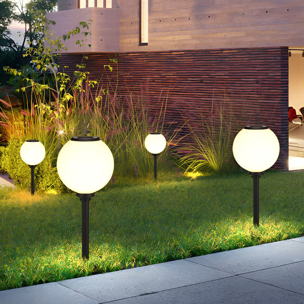 Waterproof 3-Step Dimming LED Solar Pathway Lights - Versatile Mounting Options