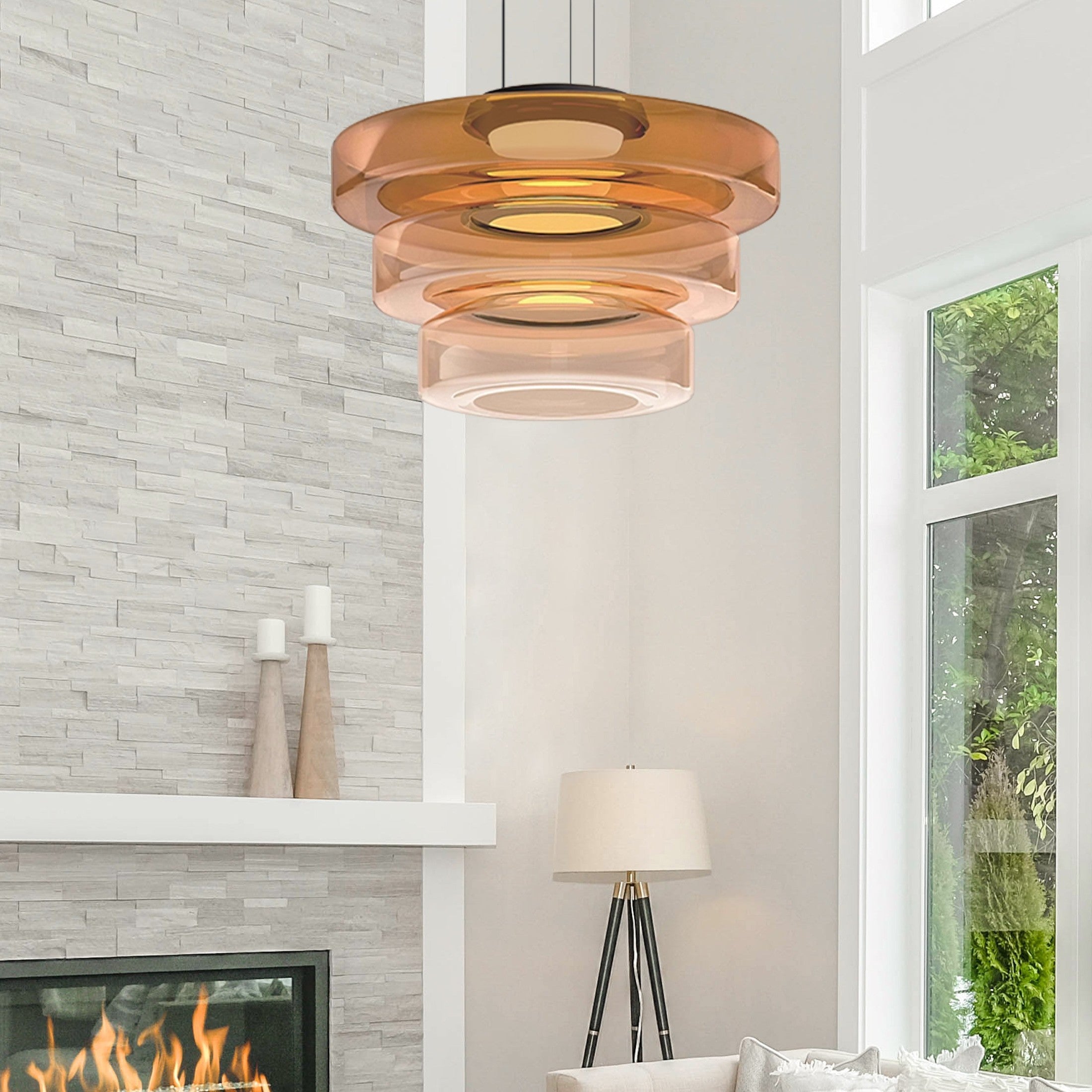 Elegant Bauhaus Glass Pendant Light - Timeless Design & Style