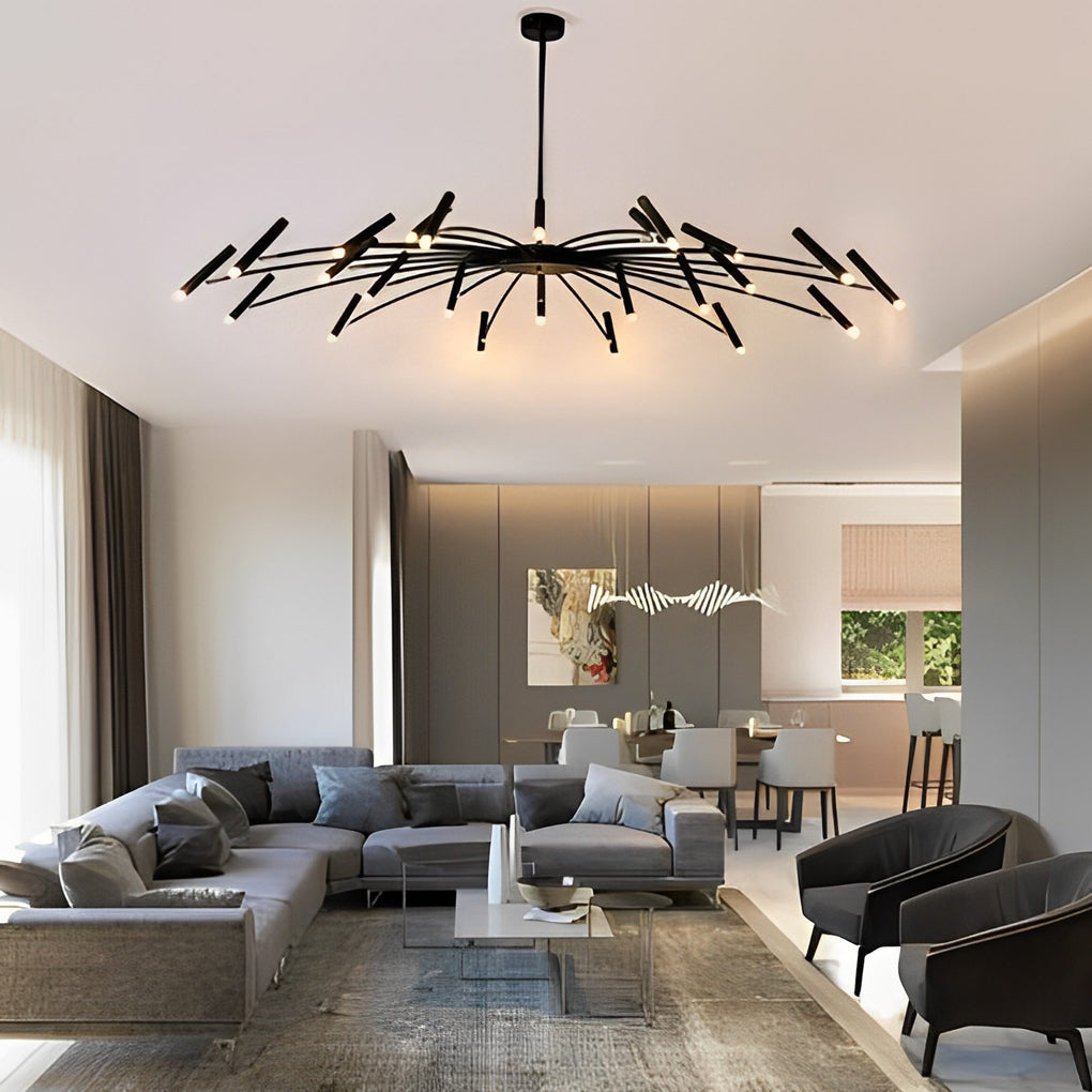 Adjustable 3-Step Dimming LED Minimalist Chandelier - Modern Elegance