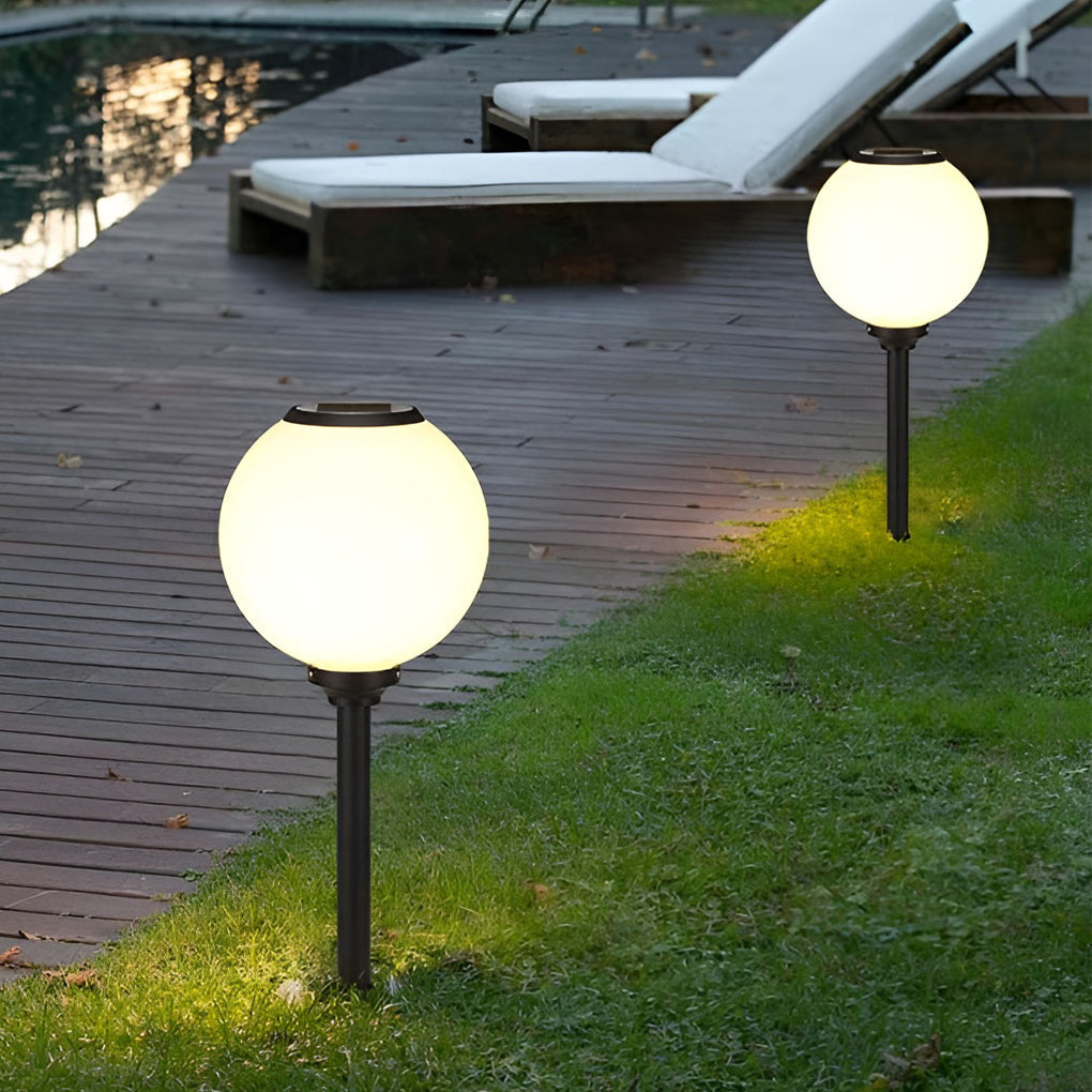 Waterproof 3-Step Dimming LED Solar Pathway Lights - Versatile Mounting Options