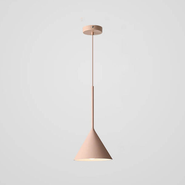 Modern Minimalist Geometric Metal 1-Light Pendant Lamp