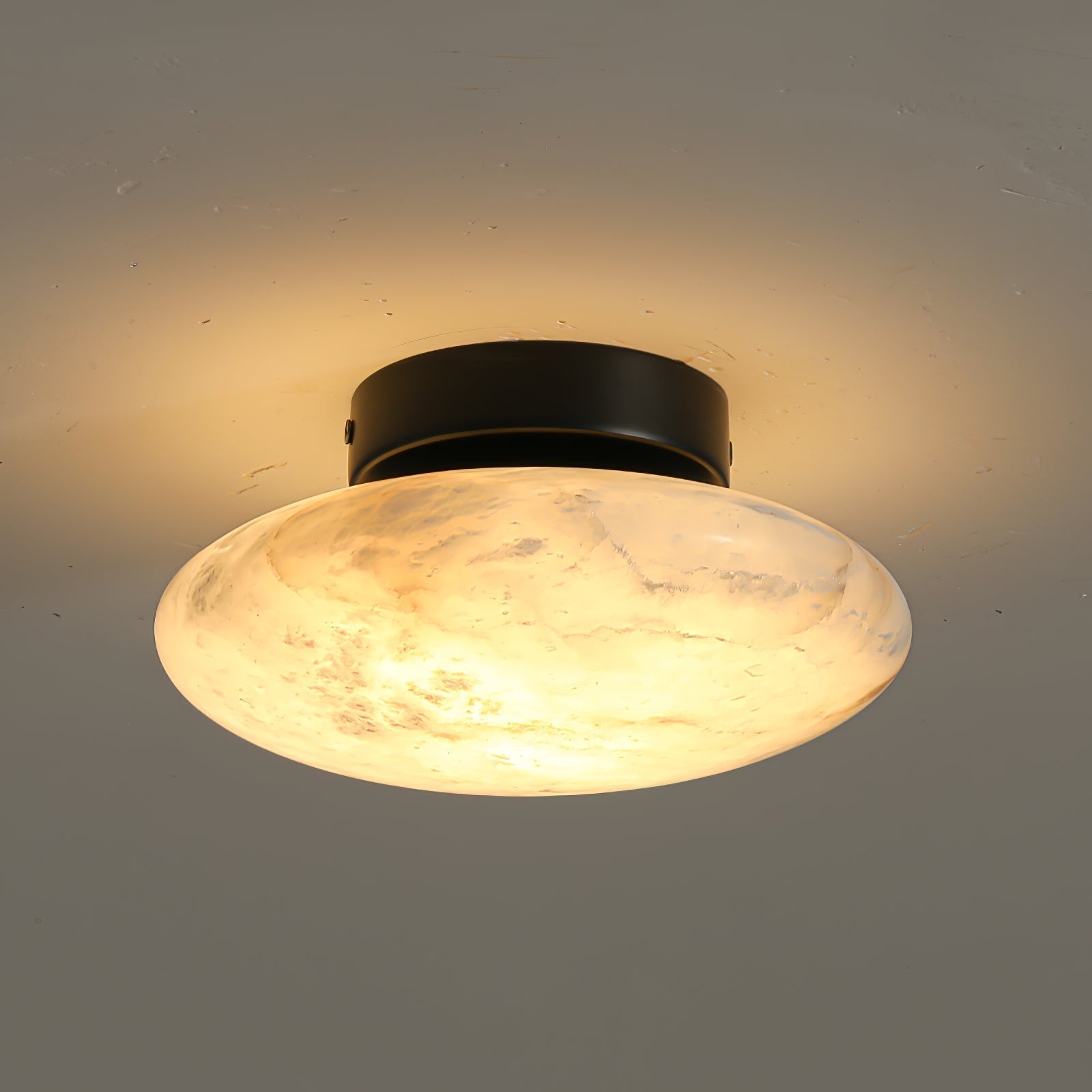 Alabaster Oval Ceiling Lamp | Elegant Lighting, Modern Design