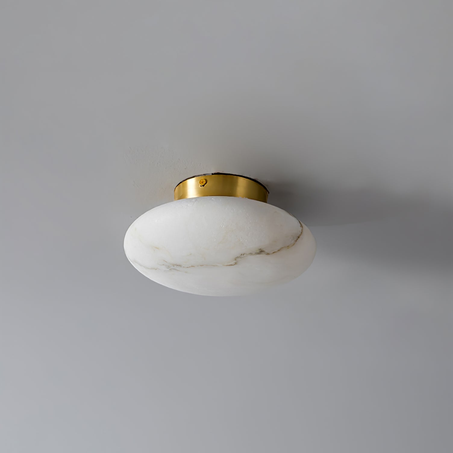 Alabaster Oval Ceiling Lamp | Elegant Lighting, Modern Design