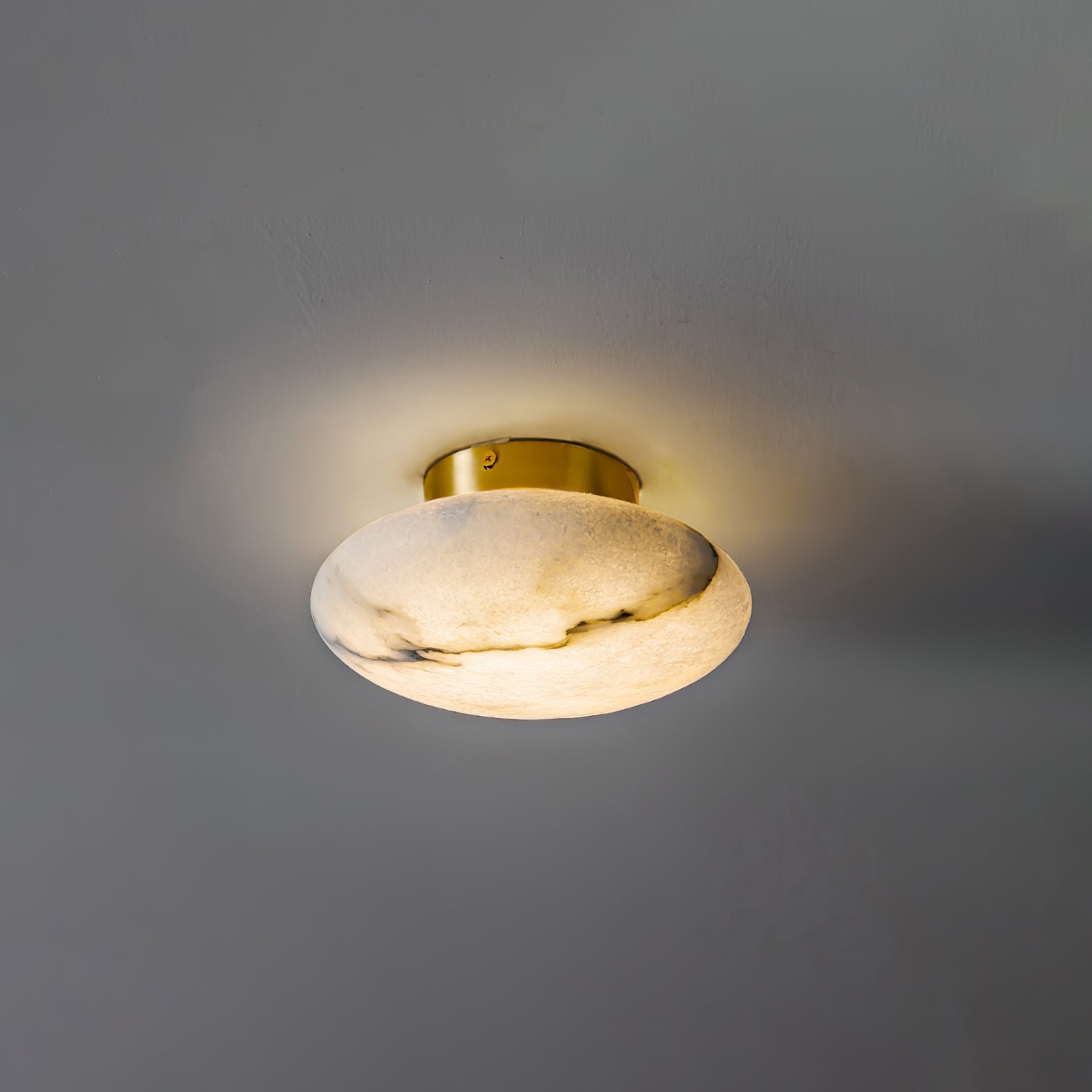 Alabaster Oval Ceiling Lamp | Elegant Lighting, Modern Design