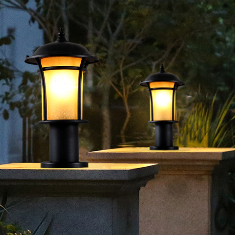 Illumina | Waterproof Iron Glass Column Light for Gardens