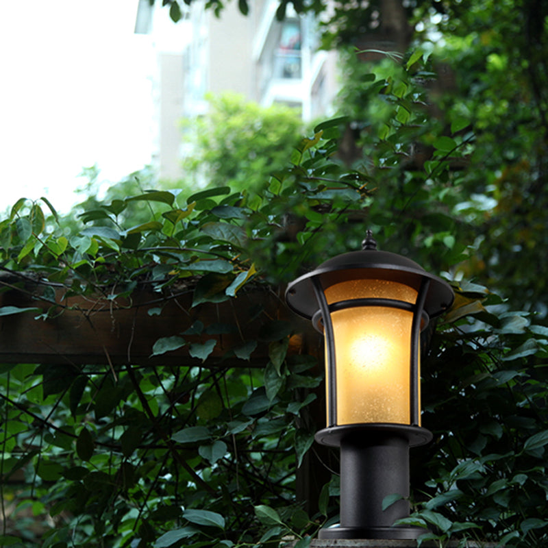 Illumina | Waterproof Iron Glass Column Light for Gardens