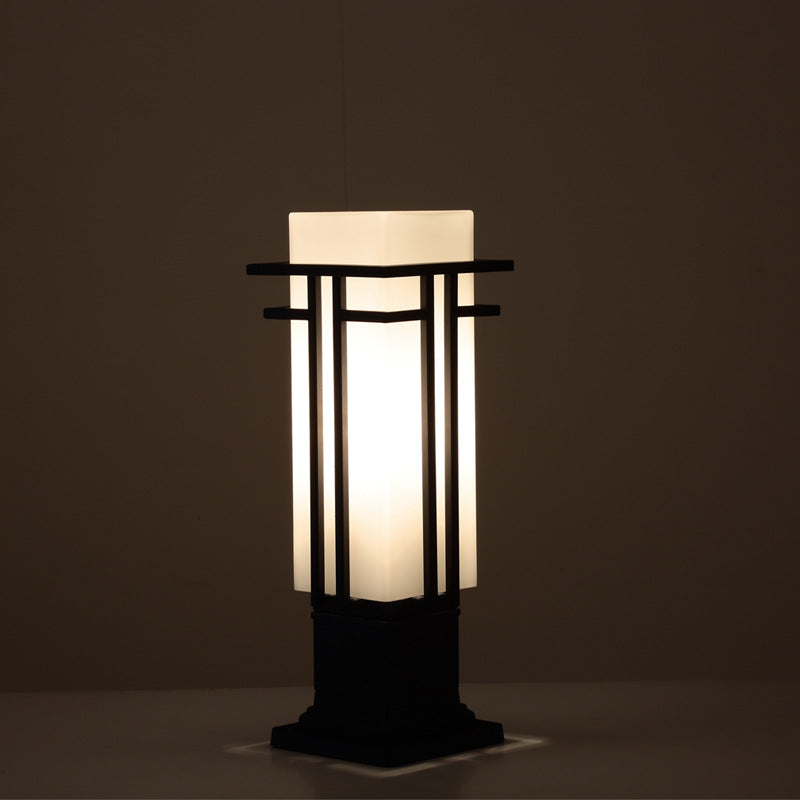 Illumina | Waterproof Iron Glass Column Light for Gardens