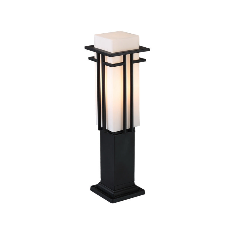 Illumina | Waterproof Iron Glass Column Light for Gardens