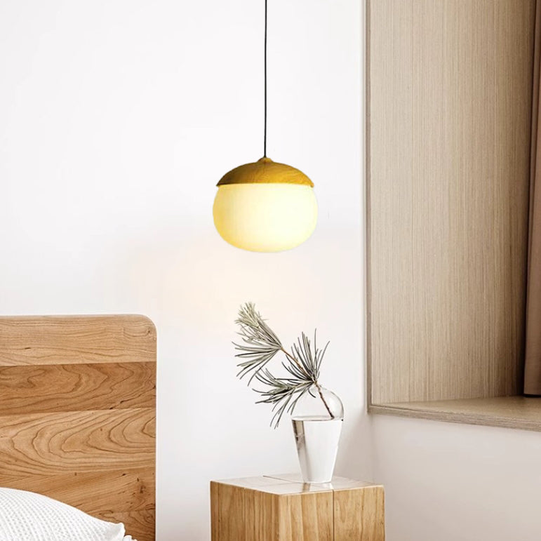 Modern Beige 1-Light Globe Pendant - Stylish & Versatile Lighting