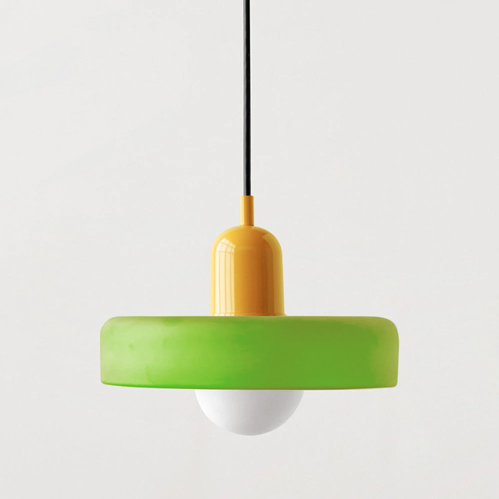 Elegant Bauhaus Glass Art Pendant Light for Kitchen Islands